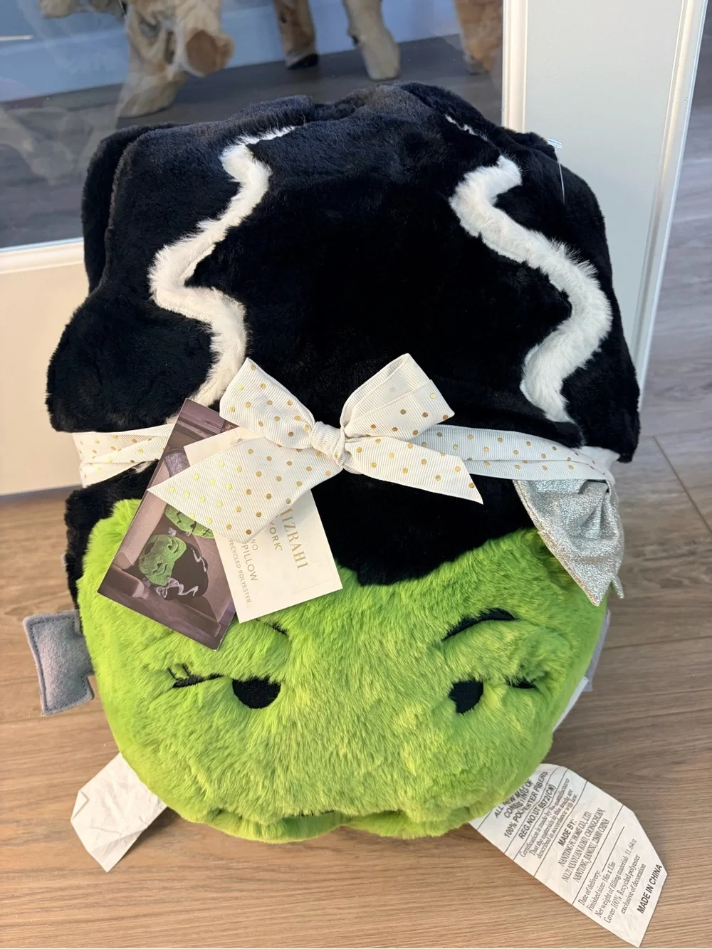 NWT Isaac Mizrahi Halloween Frankenstein Bride& Groom Of Frankenstein Pillows